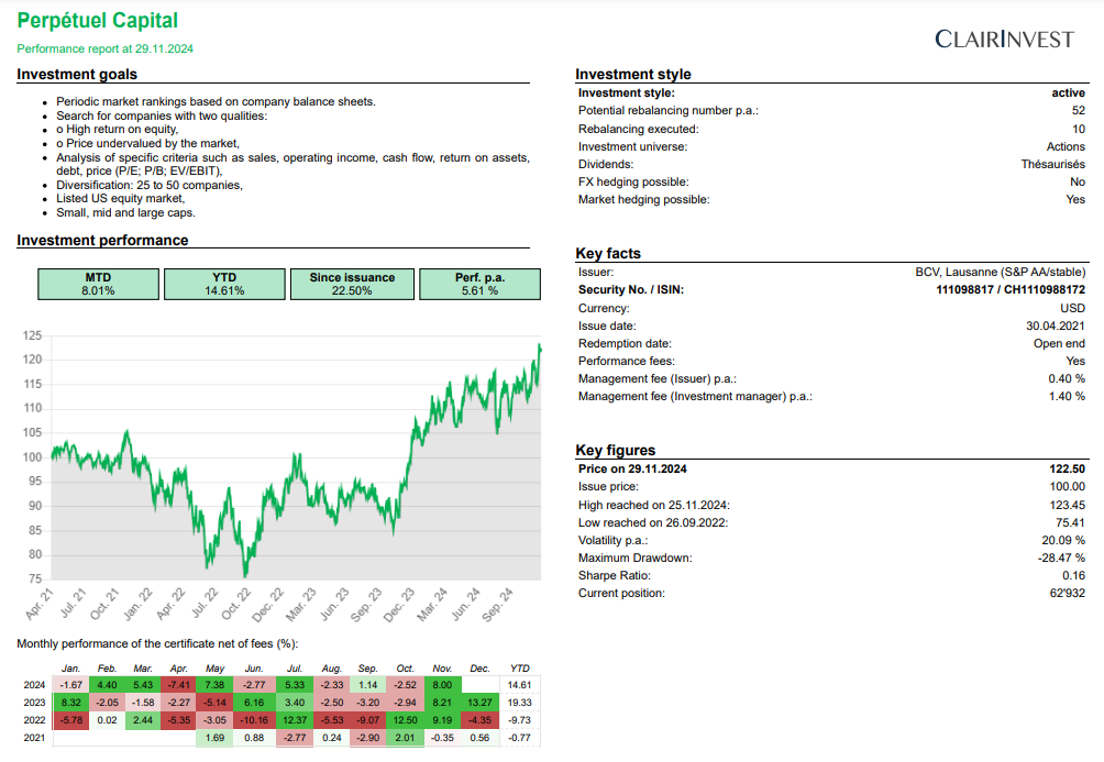 performance perpetuel capital amc